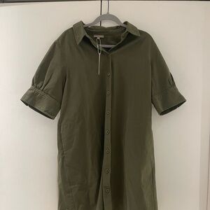 Lilla P Sage Green Shirt Dress